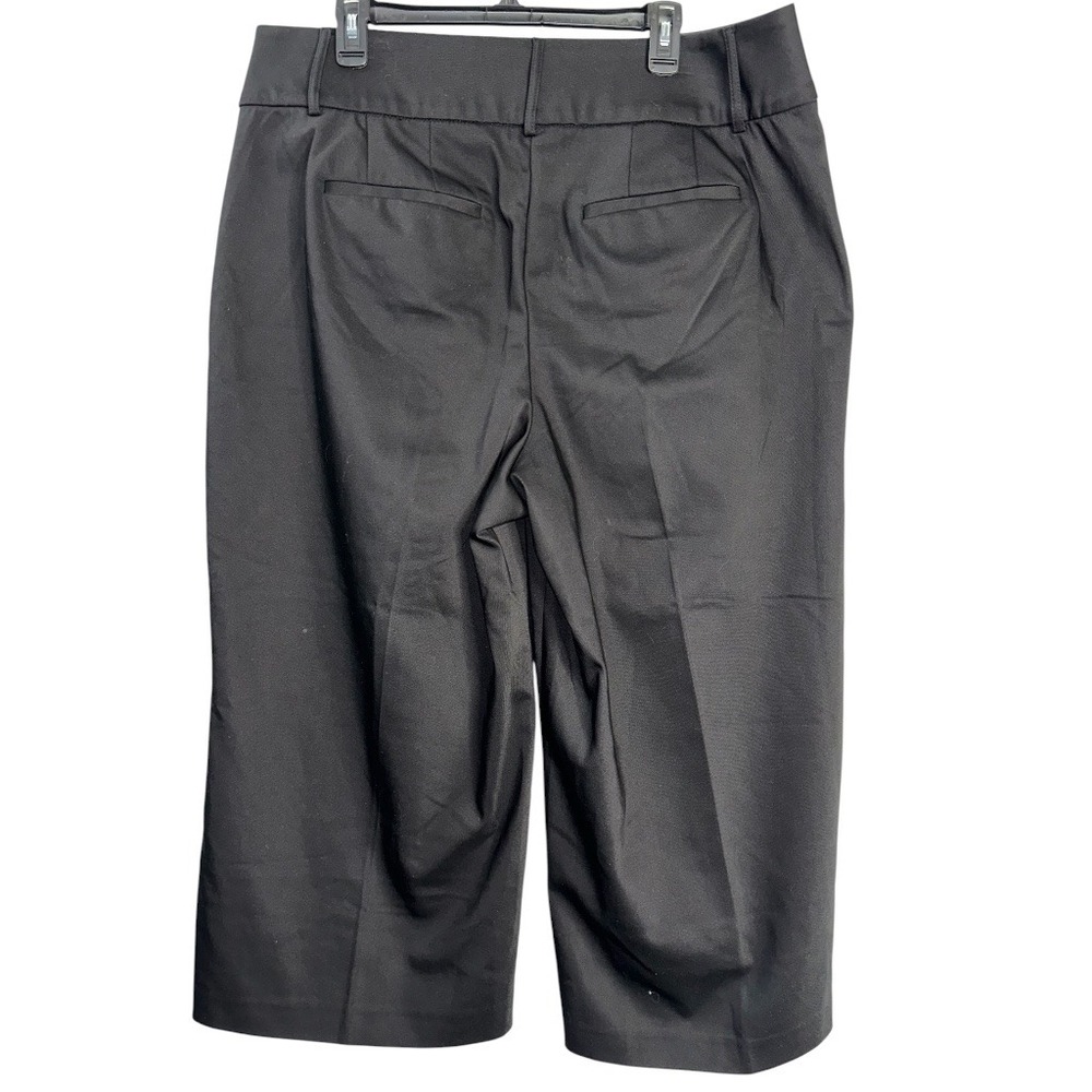Y2K Lane Bryant Capri Pants Size 18 Black Tailored Button Detail Office Siren - Picture 5 of 8